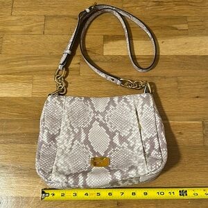 Authentic Michael Kors snakeskin crossbody bag